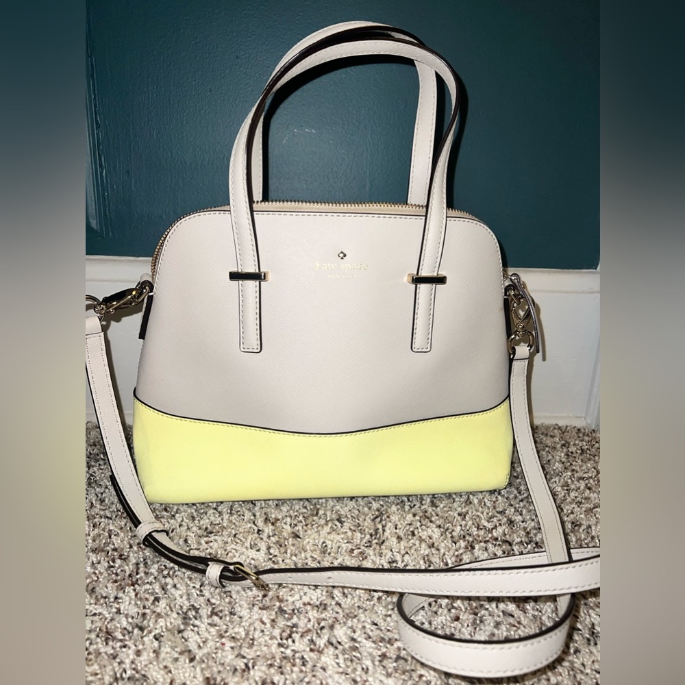 Kate Spade Yellow & Gray Crossbody